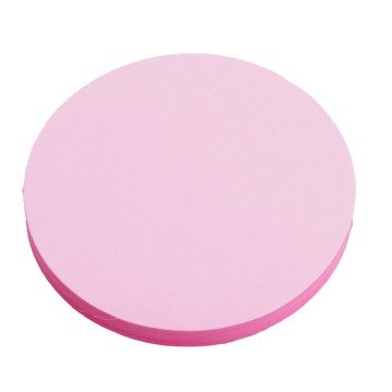 Bloco Adesivo Post-it TCP Circular Pequena Rosa PCT 50UN