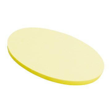 Bloco Adesivo Post-it TO Oval Amarelo 20x10cm PCT 50UN