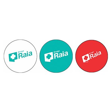 Balão Branco | Az Logo Fundo Droga Raia Pct 160Un