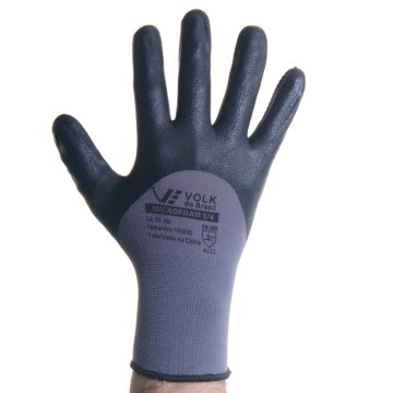 Luva Têxtil Volk Microfoam 3/4 Banho Nitrílico e PU EG