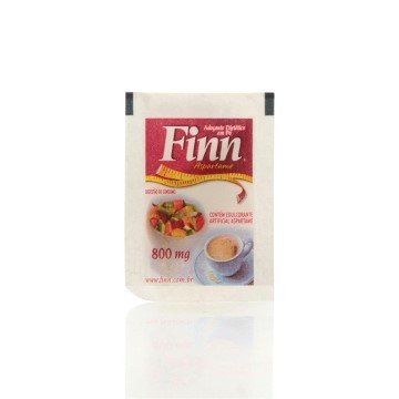 Adoçante em pó Aspartame cx com 1000 envelopes - Finn