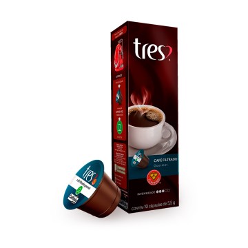 Cápsula Café Filtrado 3 Corações Gourmet 10UN