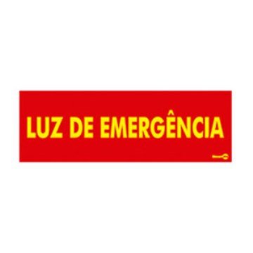 Adesivo Encartale AV28 Luz de Emergência 15x5cm PCT 2UN