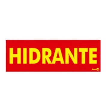 Adesivo de sinalização Hidrante 15x5 - EncartAle