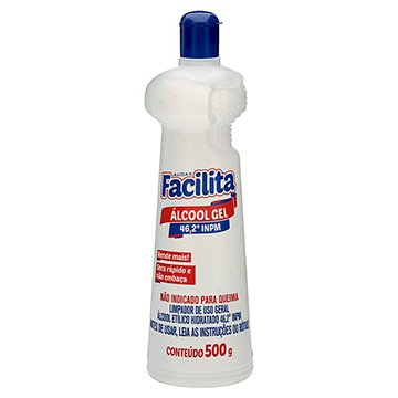 Álcool em Gel 46º Facilita Squeeze 500ml Audax