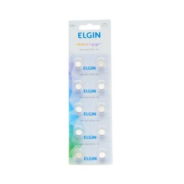 Bateria Zinco Elgin LR41 1,5V 10UN