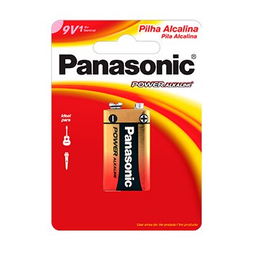 Bateria Alcalina Panasonic 6LF22XAB/1B 9V