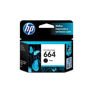 Cartucho HP F6V29AB Preto 664