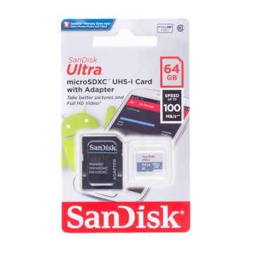 Cartão de Memória 64GB Sandisk SDSQUNR-064G-GN3MA