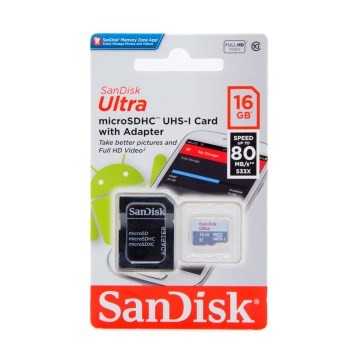Cartão de Memória 16GB Sandisk SDSQUNS-016G-GN3MA