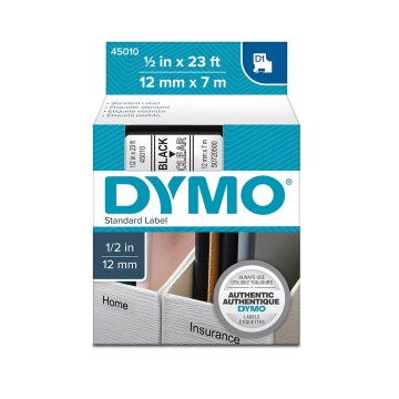 Fita Rotuladora Original Dymo 45010 12mm x 7m PT/TR