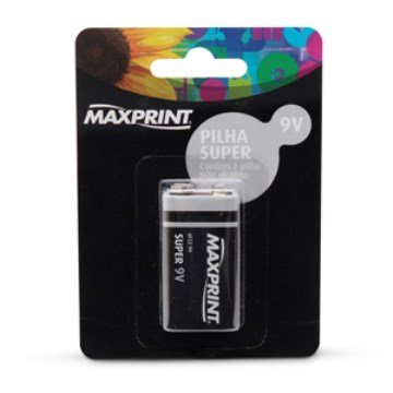 Bateria Zinco Maxprint 9V