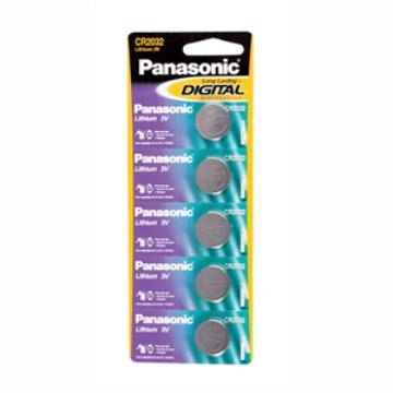 Bateria de Litio Panasonic CR2032 3V Botão 5UN