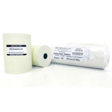 Bobina térmica 57 mm x 40m Pacote com 2 unidades Moore