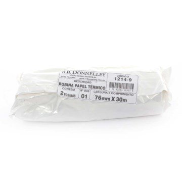 Bobina térmica Moore 76mm x 30mm PCT com 2UN
