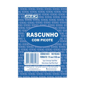 Bloco de Anotações São Domingos 115x160mm 100fls