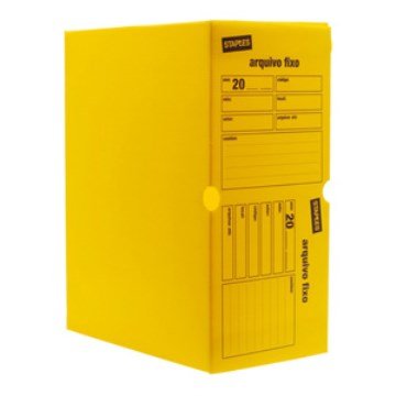Arquivo Morto Gigante Staples®  Amarela, em PP, UN