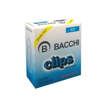 Clips Niquelado Bacchi N°4/0 CX 50UN