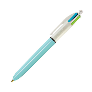 Caneta Esferográfica Bic 4 Cores Refresh Corpo Azul