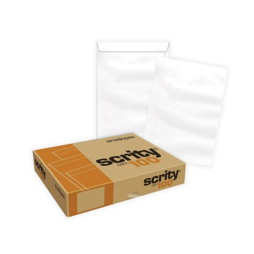 Envelope Saco Scrity Offset Branco 370x470mm PCT 100UN