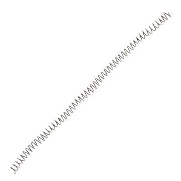 Espiral de Encadernação Plaspiral 12mm Preto PCT 50UN