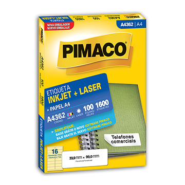 Etiqueta Adesiva Pimaco A4362 33,9mmx99mm PCT 100fls