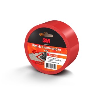 Fita Demarcação Solo 3M 471 50mmx30m Vermelha