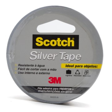 Fita Adesiva Scotch 3M 45mmX5m Silver Tape