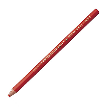 Lápis Dermatográfico Uniball Mitsubishi Vermelho