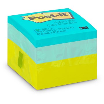 Bloco Adesivo Post-it 3M 47,6X47,6mm Cubo Verde