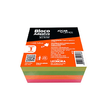 Bloco Adesivo Leo e Leo 76x76mm 4 Cores