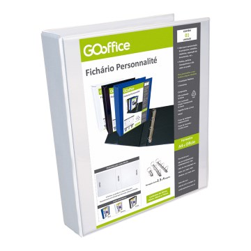Fichário Ofício Go Office 75mm 4 Argolas Branco