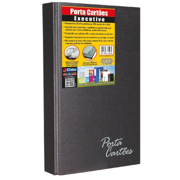 Porta Cartões Executivo Chies 15,2x24,5x4cm