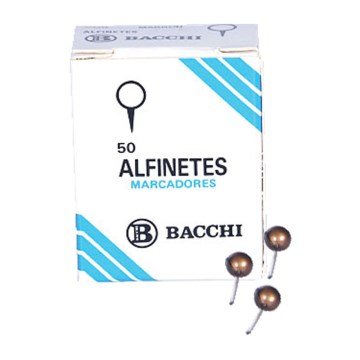 Alfinete para mapa marron  c/50