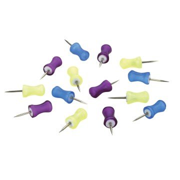 Alfinete para Mapas Staples sortido emBorrachado PCT 100UN