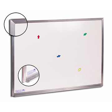 Quadro Branco Cortiarte Superficie Aço Magnético 80x60cm