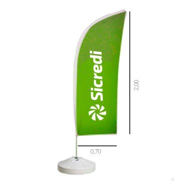 Bandeirola de Chão - Wind Banner Sicredi Unitário