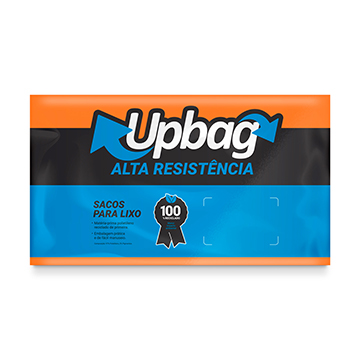 Saco para Lixo Alta Resist Up Bag ABNT Laranja 15L 50UN