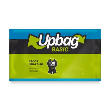 Saco para Lixo Basic Up Bag Azul 50L 50UN