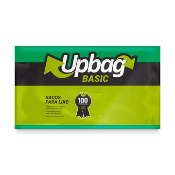 Saco para Lixo Basic Up Bag Verde 50L 50UN