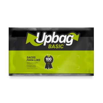 Saco para Lixo Basic Up Bag Preto 110L 50UN