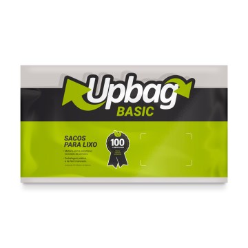 Saco para Lixo Basic Up Bag Transparente 110L 50UN