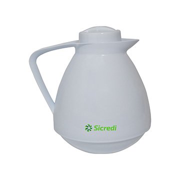 Bule Térmico Sicredi 650ml Branco CX 4UN