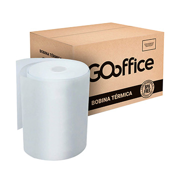 Bobina Térmica Go Office BPA Free 57mmx22m 48g CX 20UN