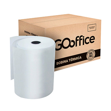 Bobina Térmica Go Office BPA Free 57mmx25m 48g CX 20UN