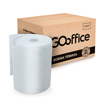 Bobina Térmica Go Office BPA Free 80mmx40m 48g CX 20UN
