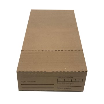 Caixa Papelão para Talão Cheques 410x198x80mm PCT 25UN
