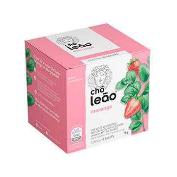 Chá de Morango Leão 10UN