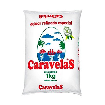 Açúcar Refinado Caravelas PCT 1kg
