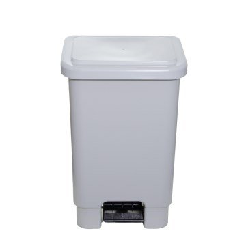 Lixeira Plástica Branca com Pedal 100L